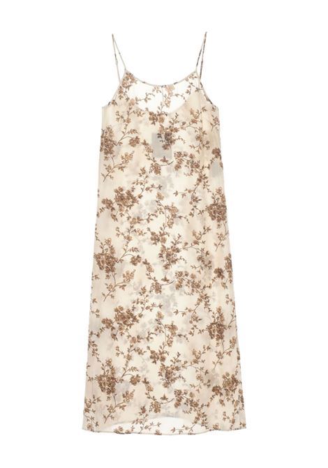 anaya dress woman white and brown UMA WANG | UW5084UW016